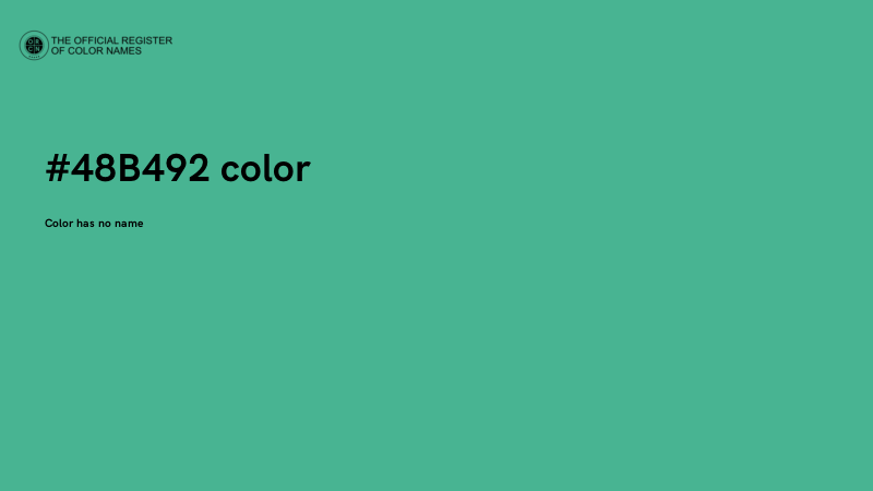 #48B492 color image
