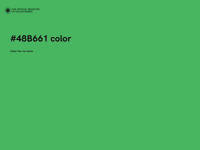#48B661 color image