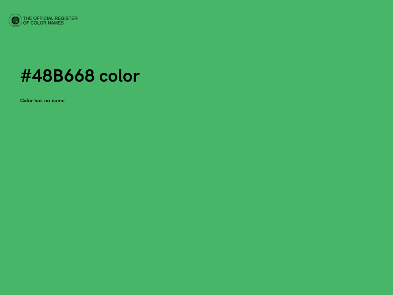 #48B668 color image