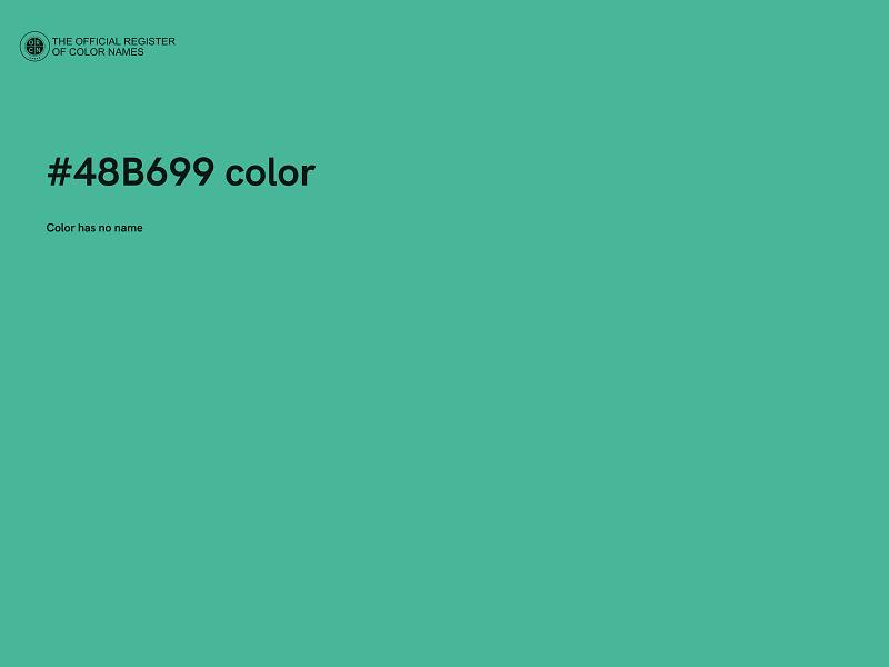 #48B699 color image