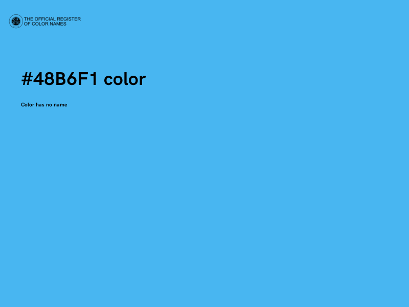 #48B6F1 color image