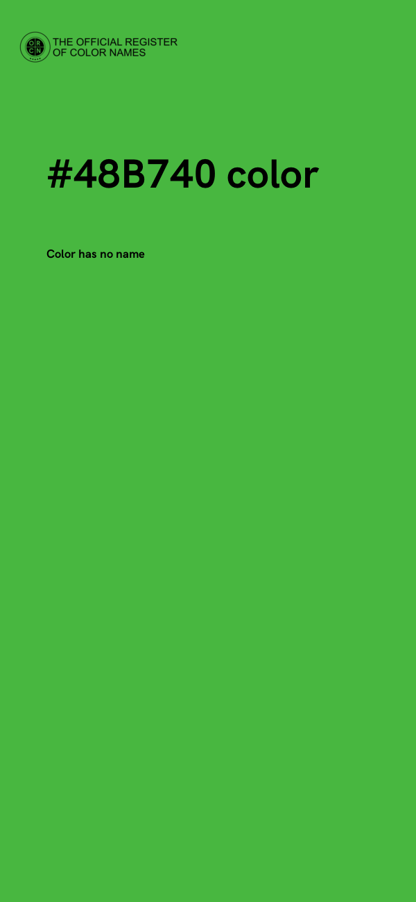 #48B740 color image