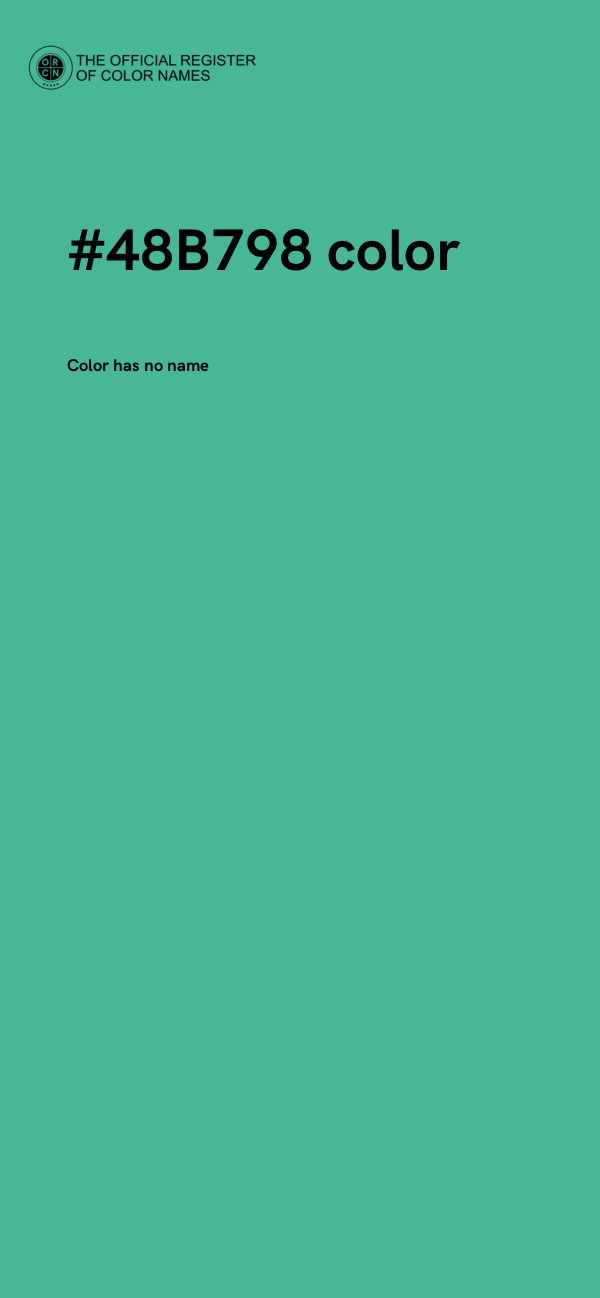 #48B798 color image