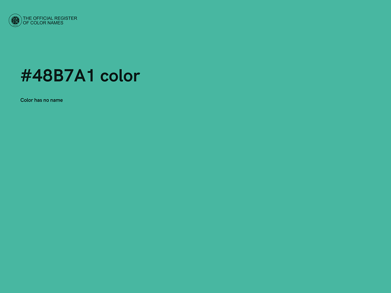 #48B7A1 color image