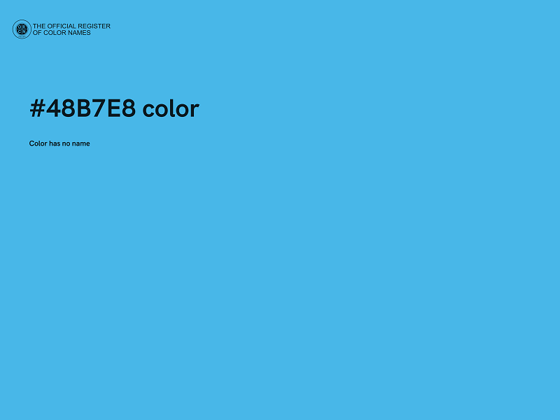#48B7E8 color image