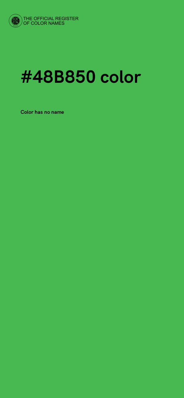 #48B850 color image