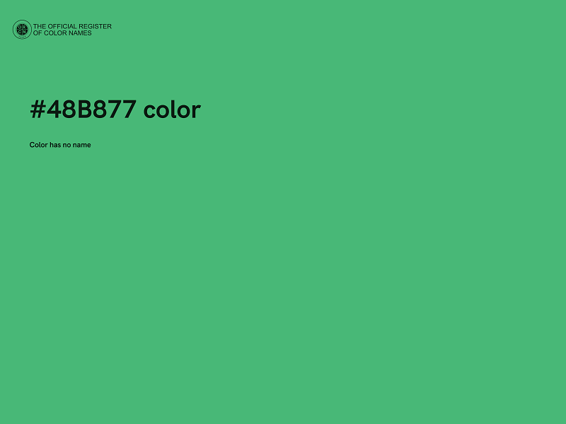 #48B877 color image