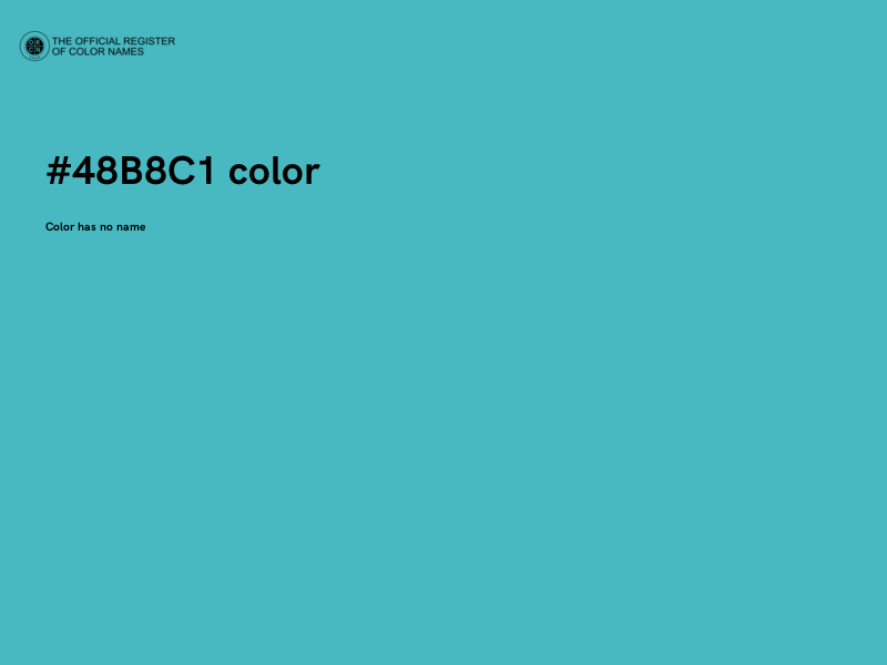 #48B8C1 color image