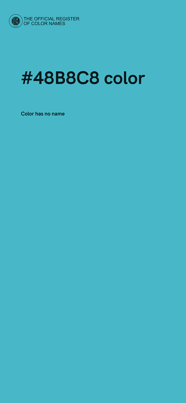 #48B8C8 color image
