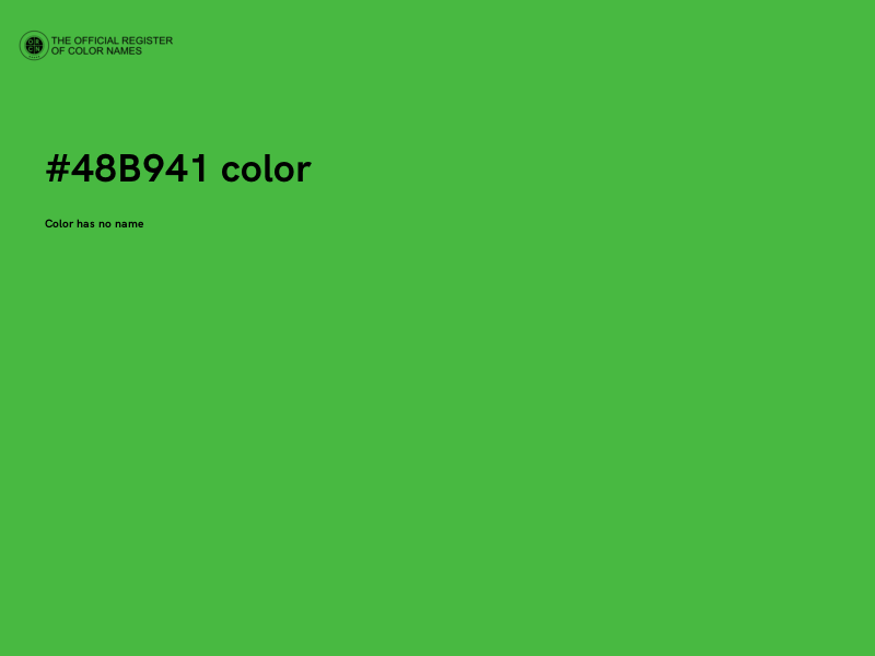 #48B941 color image