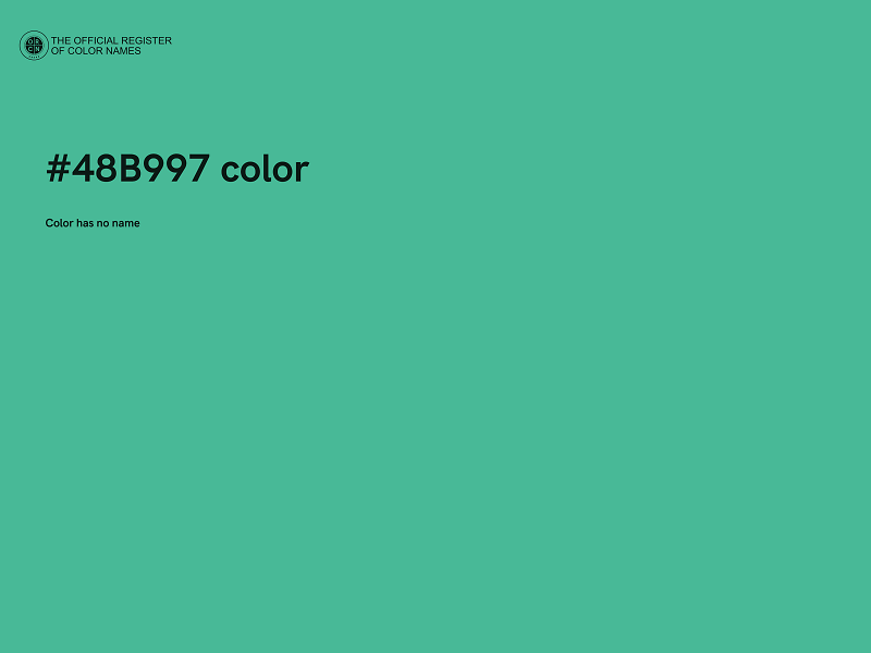 #48B997 color image