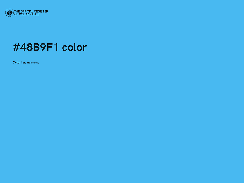 #48B9F1 color image