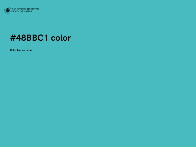 #48BBC1 color image