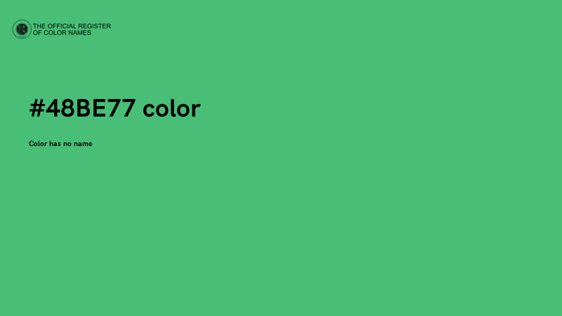 #48BE77 color image