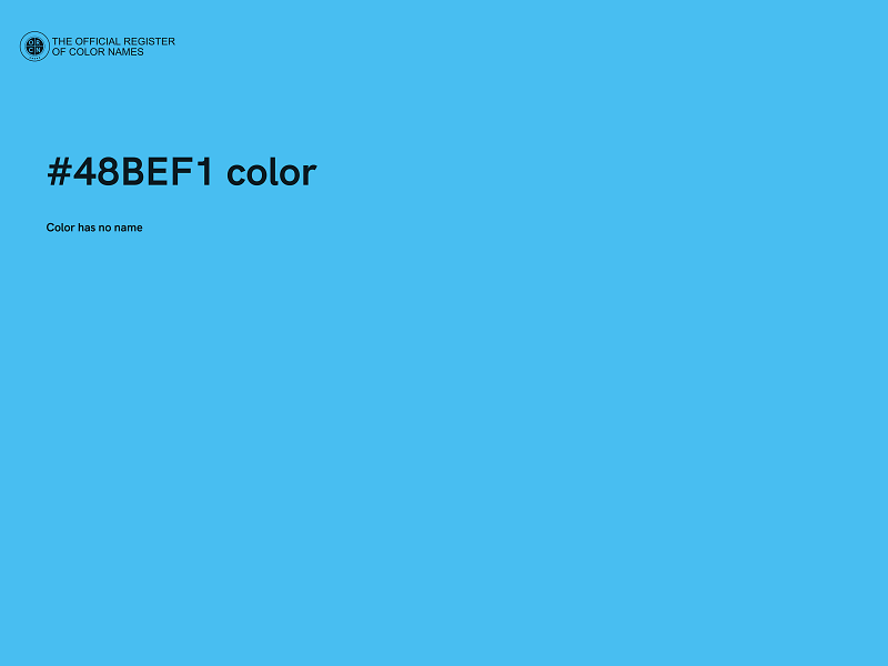 #48BEF1 color image