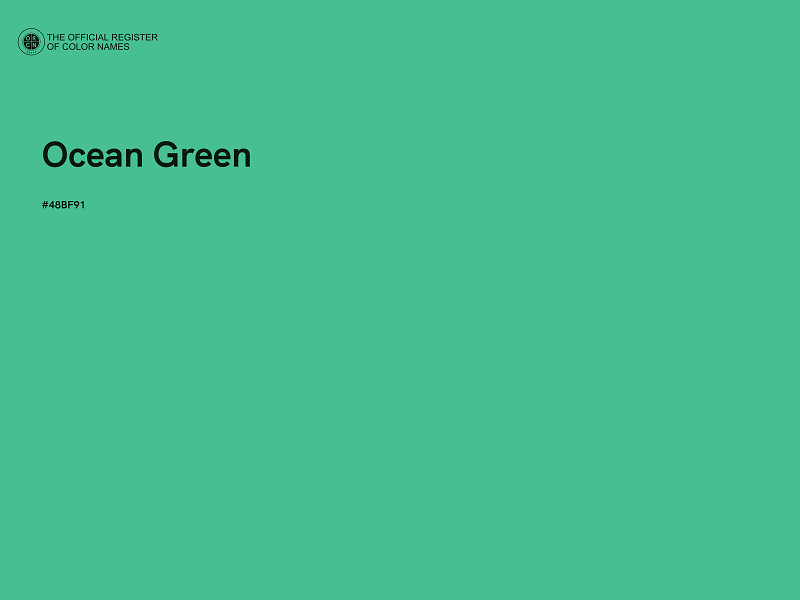 #48BF91 - Ocean Green color image