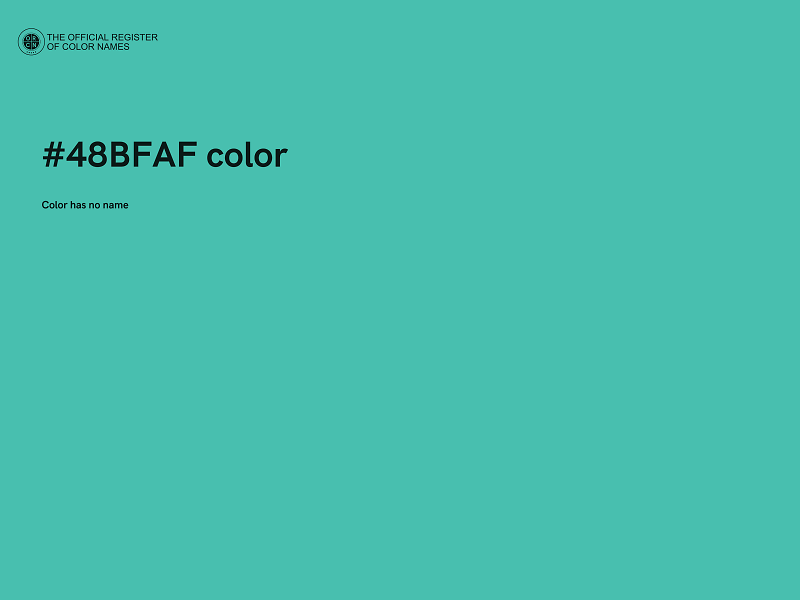 #48BFAF color image