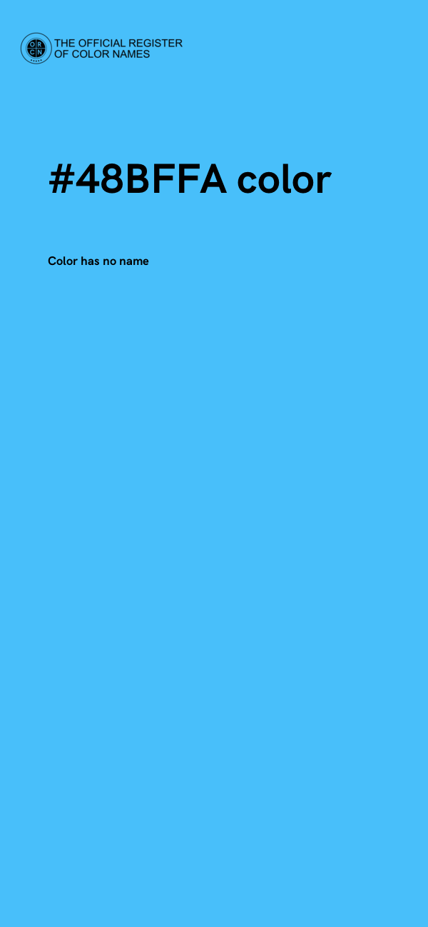 #48BFFA color image