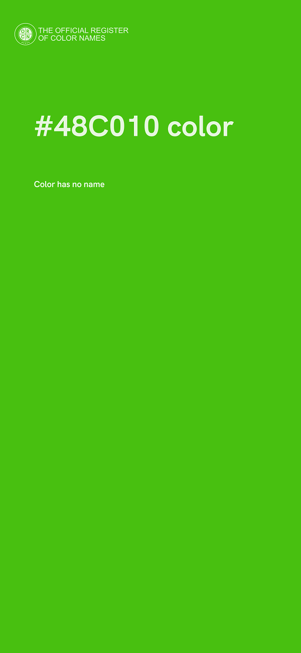 #48C010 color image