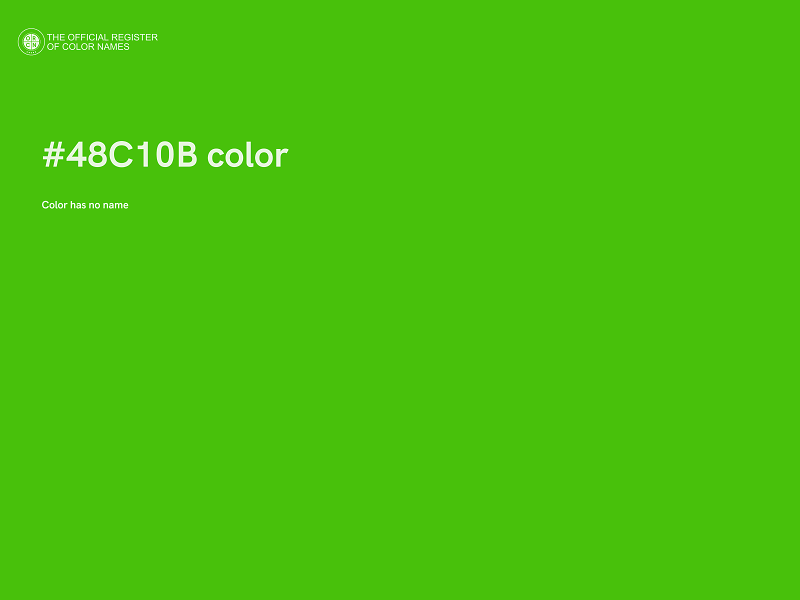 #48C10B color image