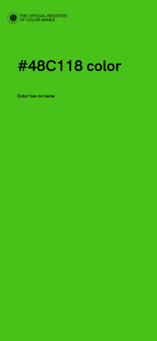 #48C118 color image