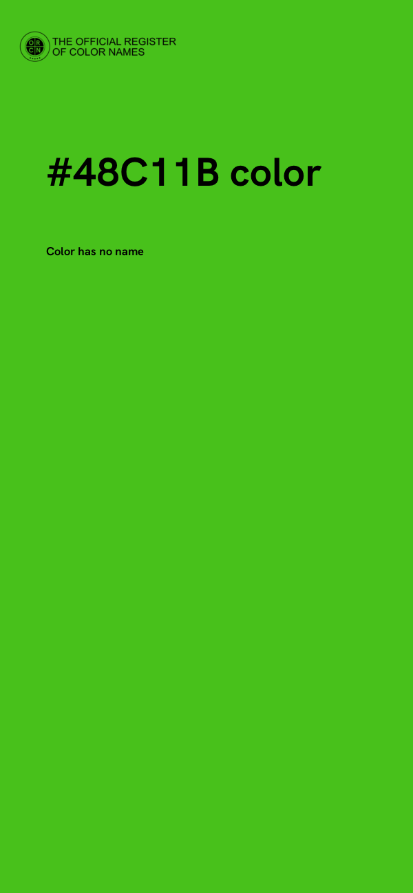 #48C11B color image