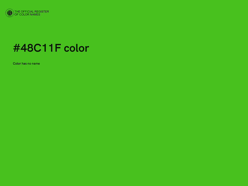 #48C11F color image