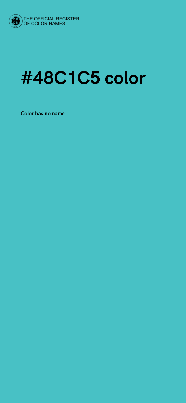 #48C1C5 color image