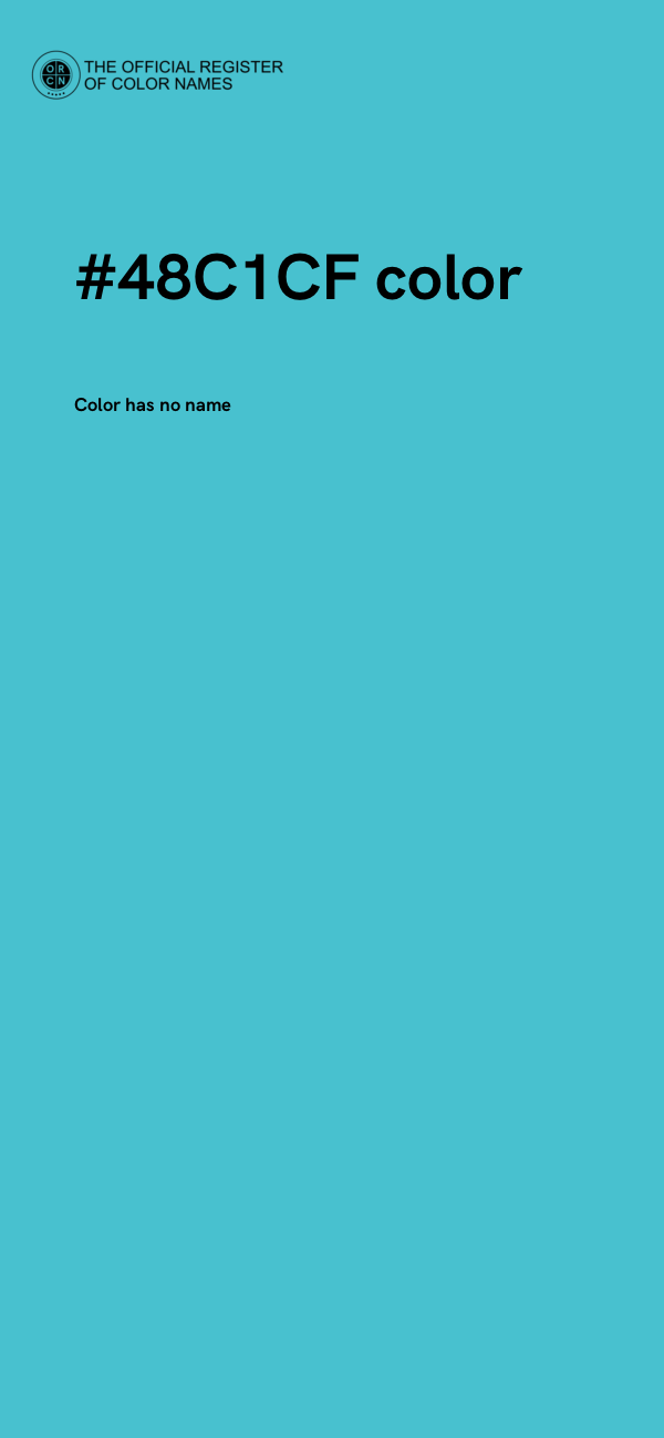 #48C1CF color image