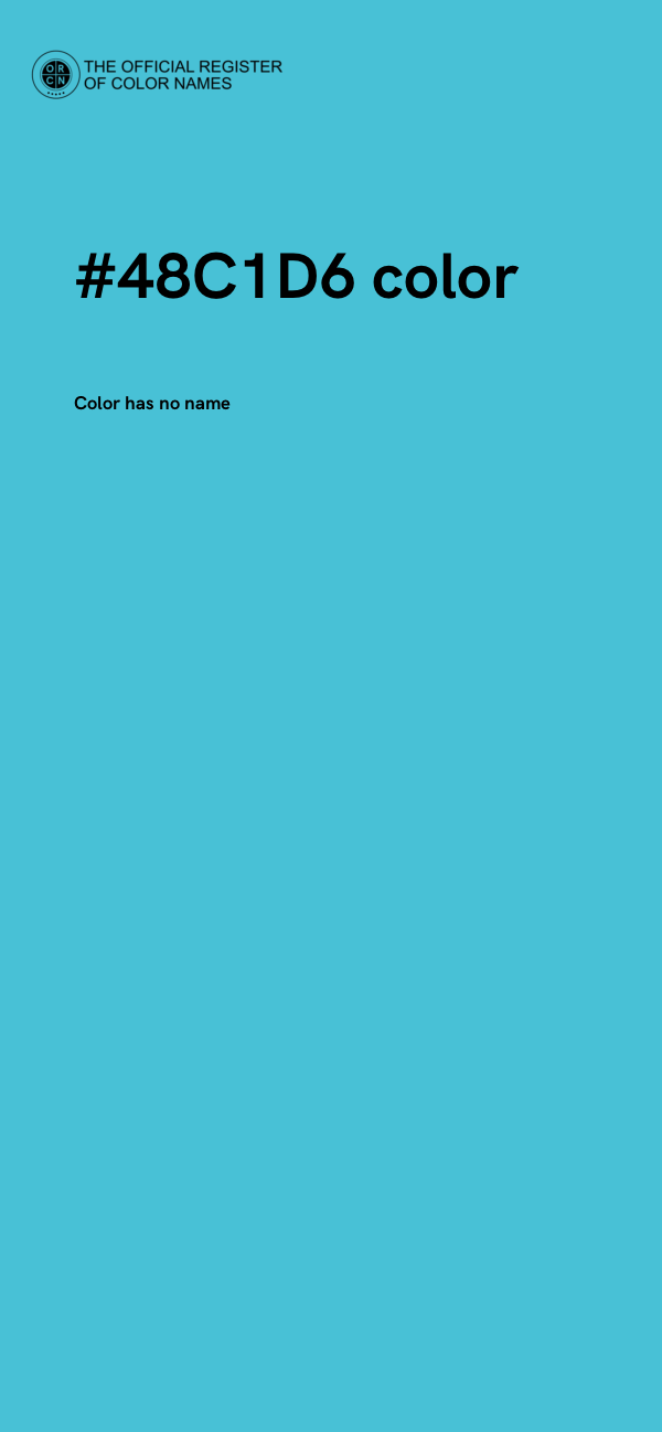 #48C1D6 color image