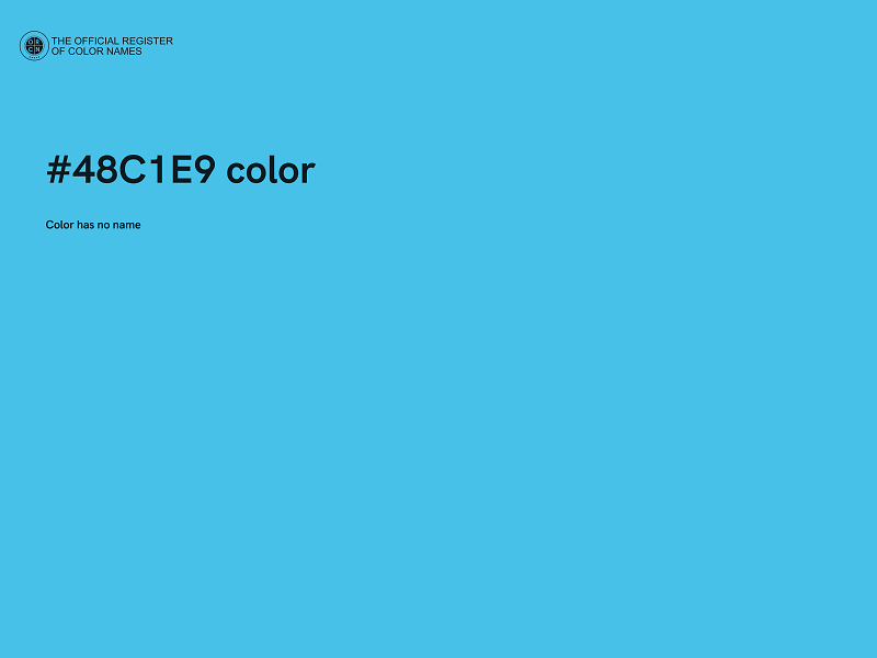 #48C1E9 color image