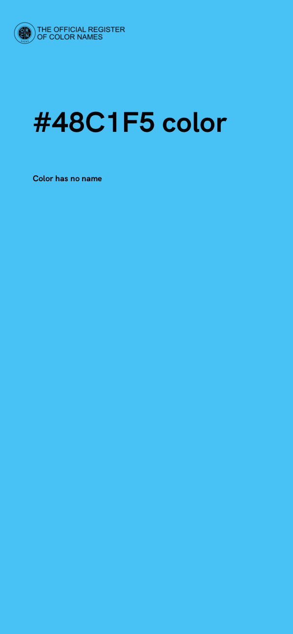 #48C1F5 color image