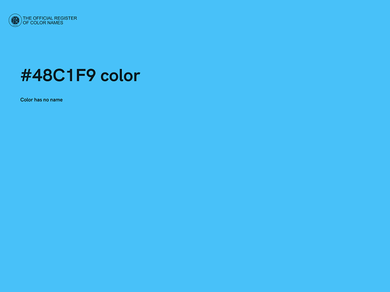 #48C1F9 color image