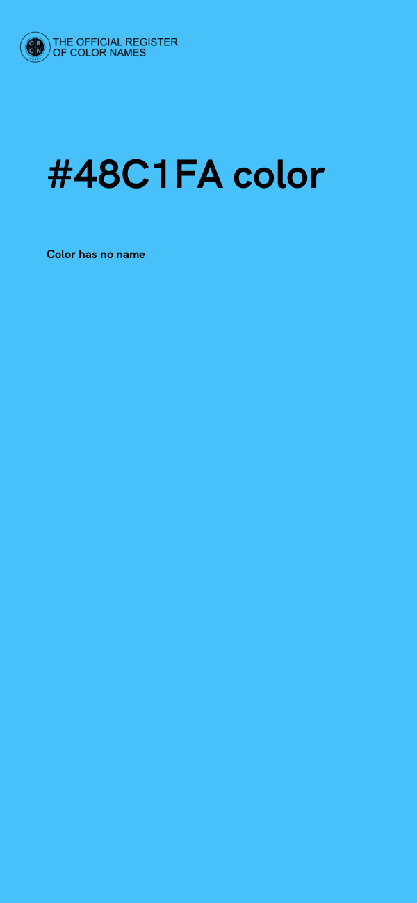 #48C1FA color image