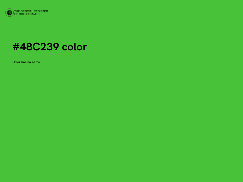 #48C239 color image