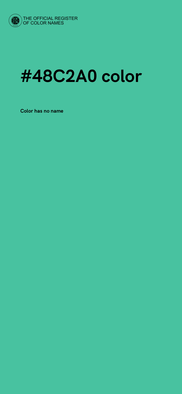 #48C2A0 color image