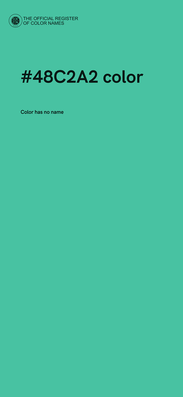 #48C2A2 color image