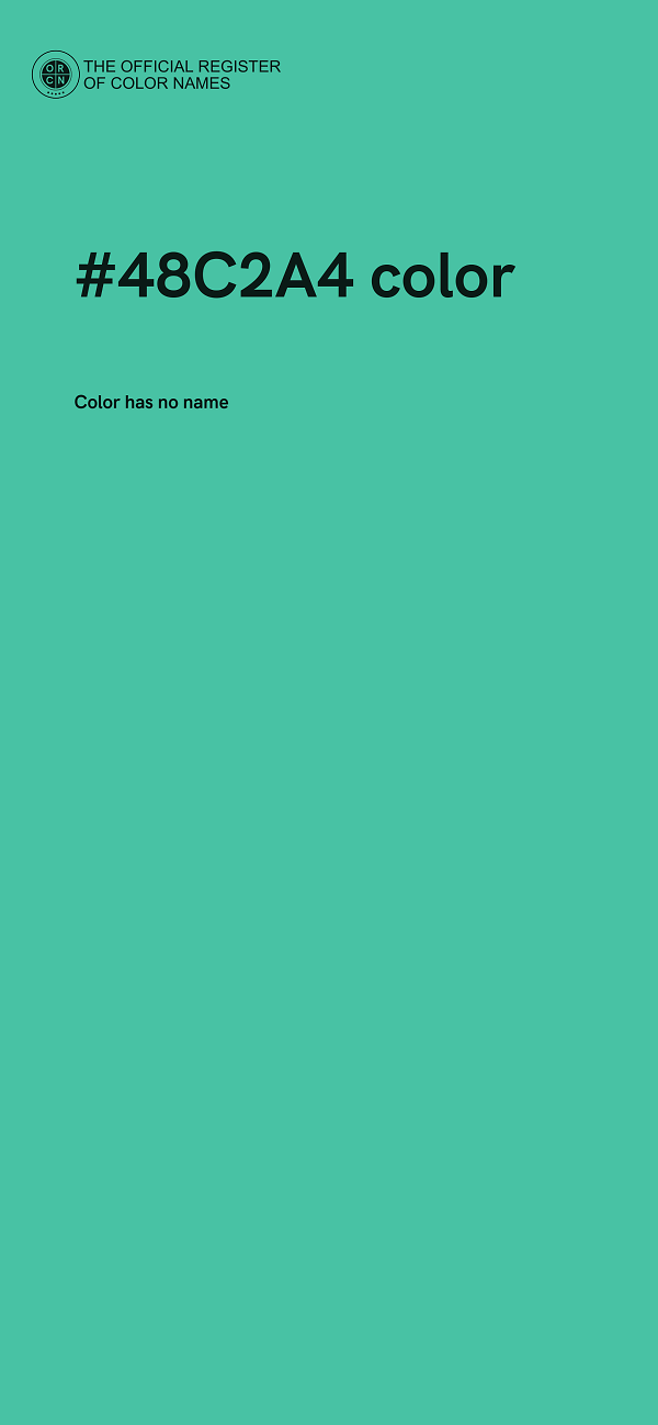 #48C2A4 color image