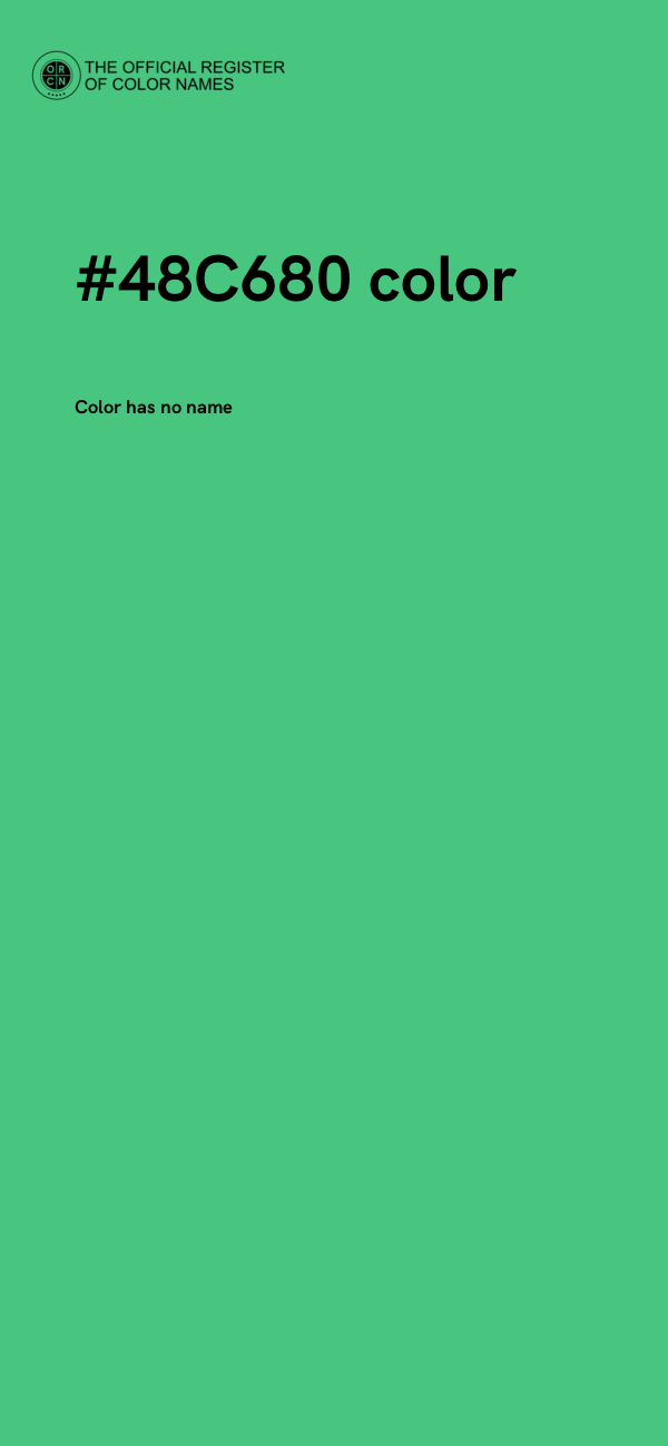 #48C680 color image