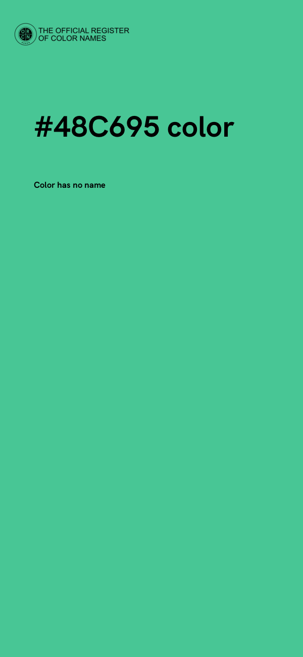 #48C695 color image