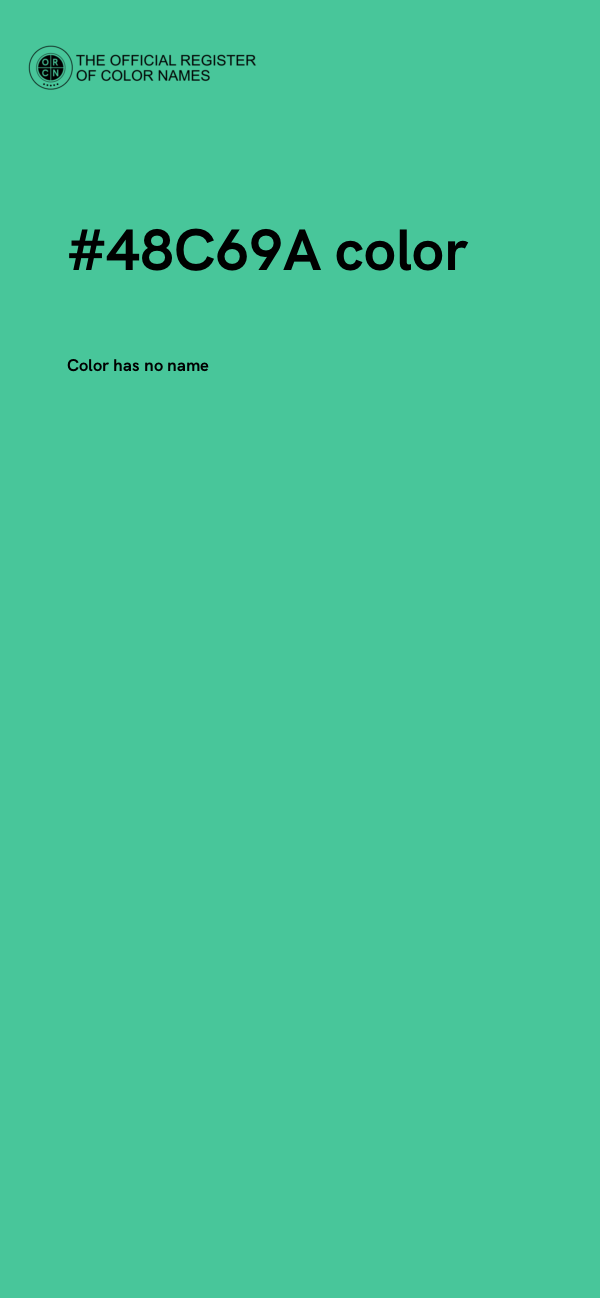 #48C69A color image