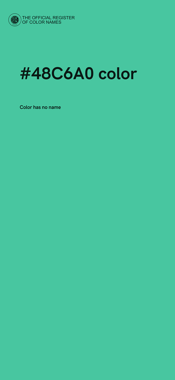 #48C6A0 color image