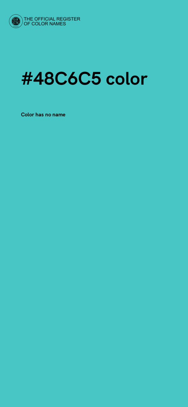 #48C6C5 color image