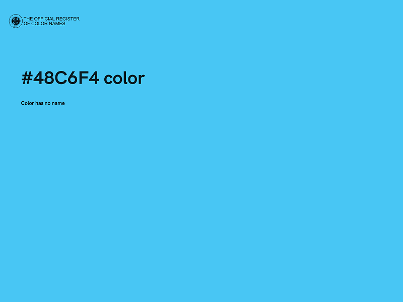 #48C6F4 color image