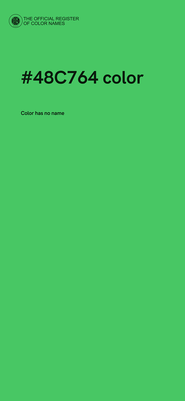 #48C764 color image