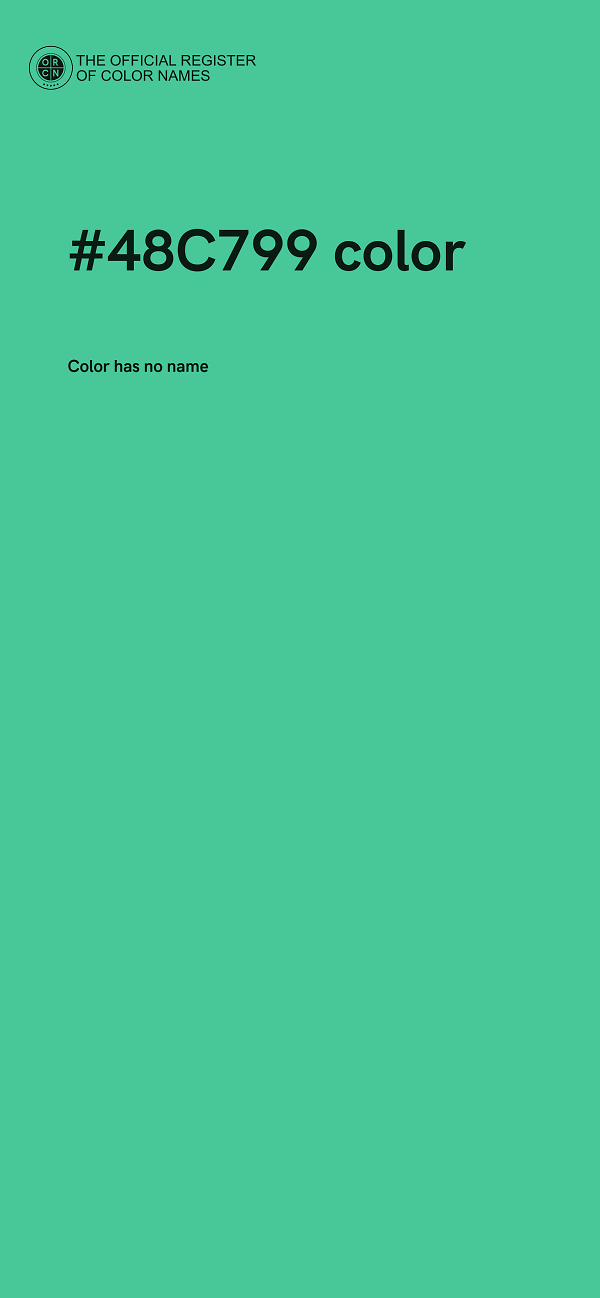 #48C799 color image