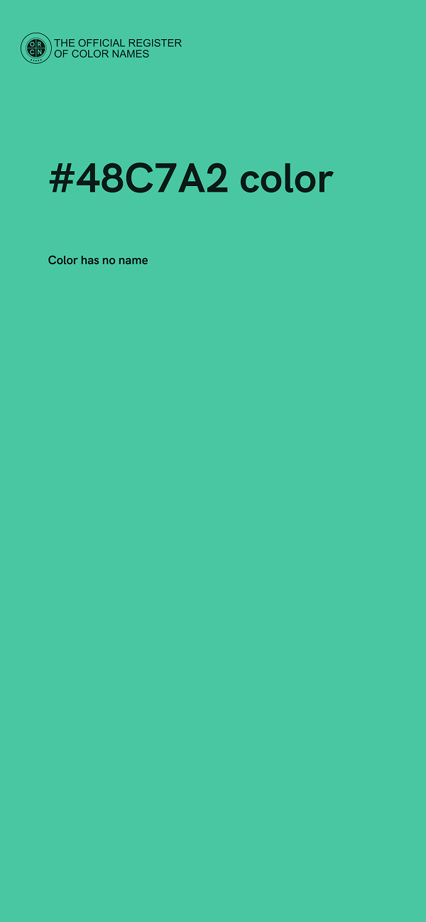 #48C7A2 color image