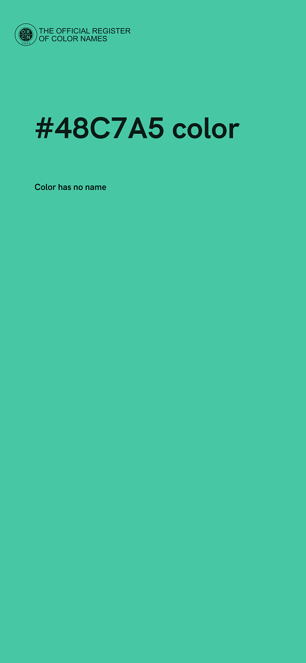 #48C7A5 color image