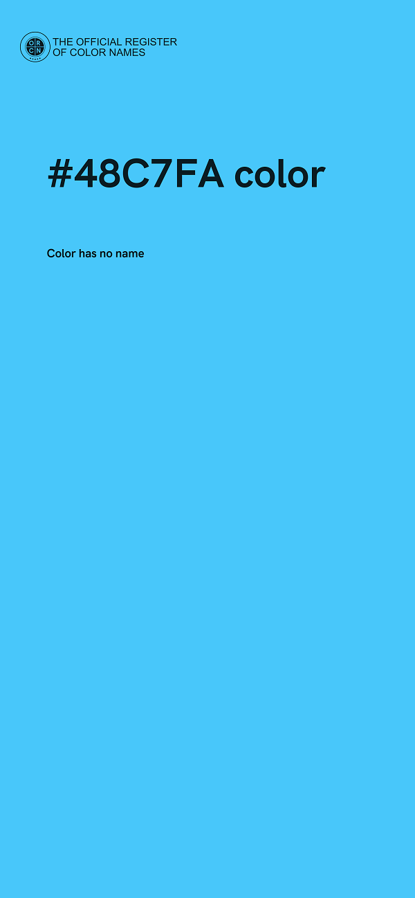 #48C7FA color image