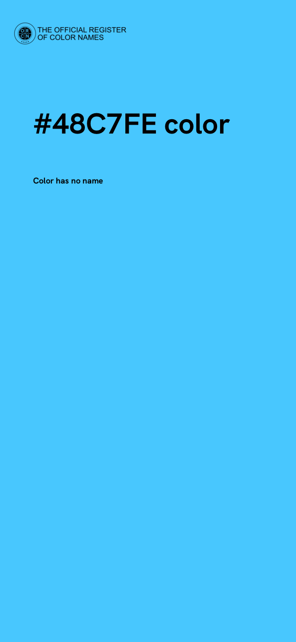 #48C7FE color image